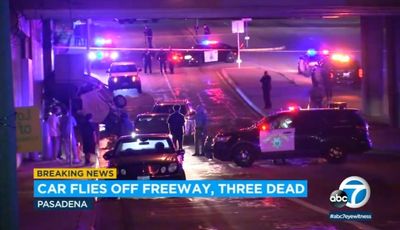 Three teenagers killed after car flips over near California highway