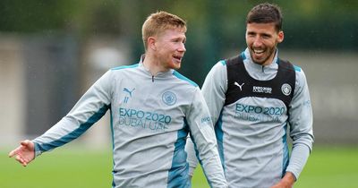 Kevin De Bruyne and Ruben Dias react to being voted into world's best XI