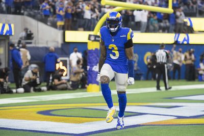 Watch: Odell Beckham Jr. makes terrific leaping grab for Rams’ first TD