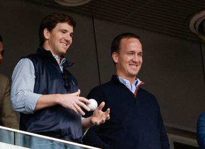 The 8 best moments from Peyton and Eli Manning’s playoff ManningCast, including Peyton’s hot mic expletive