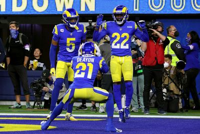 Rams players celebrate big playoff win vs. Cardinals on social media