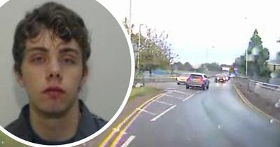 Teenage Mercedes driver leads police on heart-stopping high speed chase in stolen car
