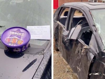Culprit paid in chocolate for horrific car damage – but it’s not what it seems