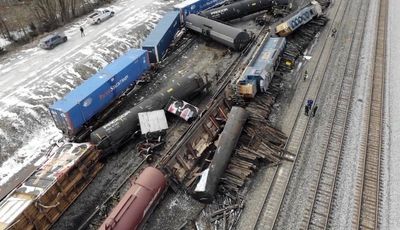 Firefighters deal with major Indiana train derailment