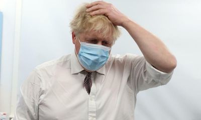 Even under the mask, Johnson looked like someone who knew the game was up