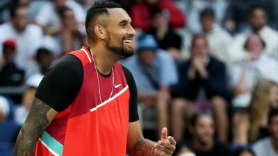 Nick Kyrgios had plenty of fun in the first round of the Australian Open but Daniil Medvedev will be a more serious test