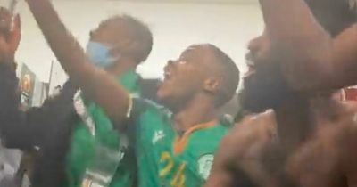 Comoros' dressing room party scenes after dumping out Ghana and making AFCON history