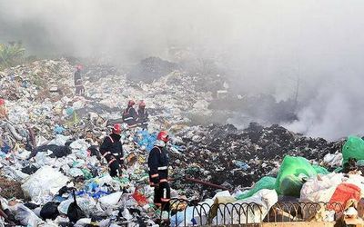 Major fire breaks out at plastic dumping yard at Kalamassery