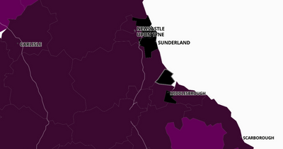 The five remaining Covid 'blackspots' in the country are all in the North East