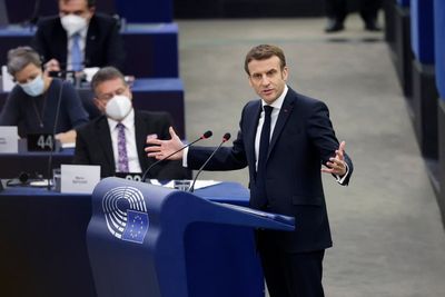 France's Macron calls for EU plan to ease Russia tensions