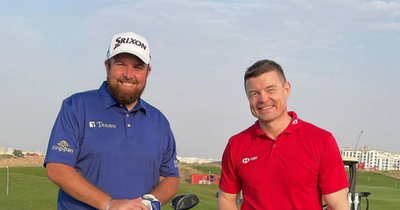 Brian O'Driscoll and Shane Lowry tee it up at Abu Dhabi Pro Am