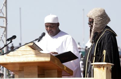 The Gambia’s Barrow sworn in for second presidential term