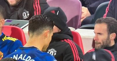 Cristiano Ronaldo fumes at Ralf Rangnick after Manchester United sub vs Brentford