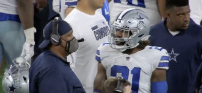 Mic’d-up video showed Ezekiel Elliott’s confused reaction to the Cowboys’ final play