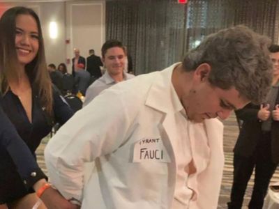 GOP youth group under fire for cosplaying as arrested Fauci and ‘sexy cop’