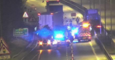 Man dies in a crash that shut Britannia Bridge and A55 for several hours