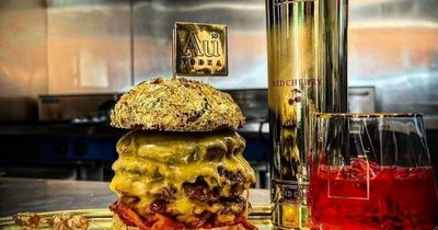 The Hills in Brecon have created a gold coated burger to rival Saltbae which costs the same as 18 Big Macs