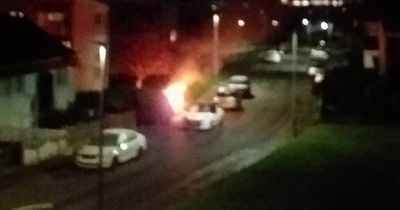 Lucky escape as blaze breaks out after rubbish set alight at Lanarkshire flats