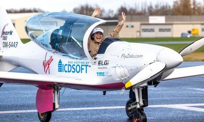 Belgian-Briton Zara Rutherford is youngest woman to fly solo around world