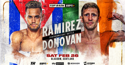 Eric Donovan to face two-time Olympic gold medallist Robeisy Ramirez and Kurt Walker to make pro debut on Josh Taylor v Jack Catterall undercard