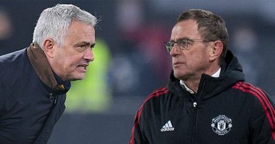 Ralf Rangnick's Man Utd selection suggests he is on board with Jose Mourinho stance