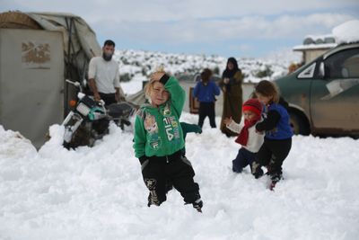 Snowstorm brings more misery for Syrians at IDP camps