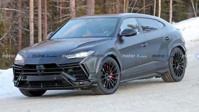 New Lamborghini Urus Evo Spy Shots Show Crossover With No Camo