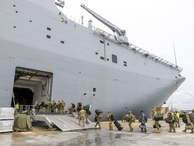 Naval ship departs for Tonga relief effort