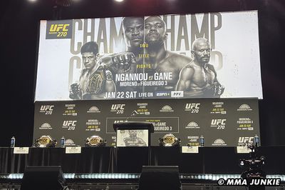 Video: Watch today’s UFC 270 pre-fight press conference, including Francis Ngannou and Ciryl Gane (8 p.m. ET)