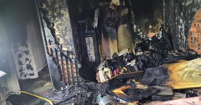 Scots family left with nothing after horror house fire rips through flat and kills pets