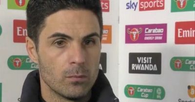 Mikel Arteta admits concern over Arsenal's dreadful red card record