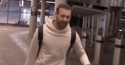 Martin Boyle pictured leaving Hibs and flying out for big money transfer to Saudi Arabia