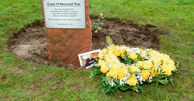 Memorial tree planted on grounds of Ayrshire hospital will remember Covid-19 victims