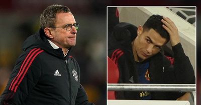 Ralf Rangnick warns Cristiano Ronaldo after angry reaction to Man Utd substitution