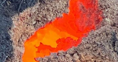 Mysterious lava-like field burning for 'three years' as dad issues ‘serious risk to life’ warning