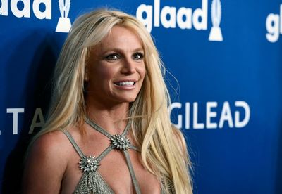 Britney Spears reveals new purple hair