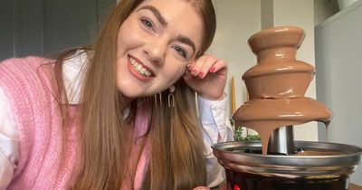 I tried Aldi's £15 chocolate fountain and it's perfect for a Valentine's night in