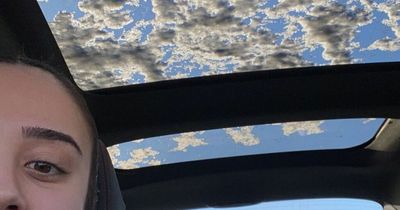 Woman red-faced after taking picture of 'clouds' that turned out to be snow