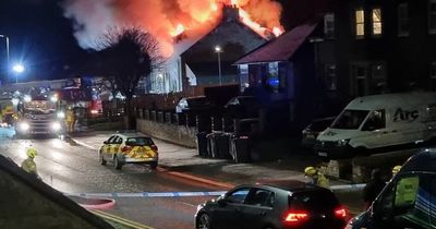 Smoke billows across Scots town as firefighters tackle large house fire