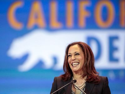 As Biden struggles, Harris touts California wildfire aid