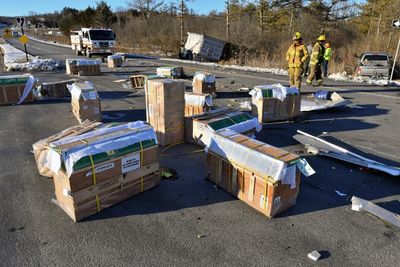Police: Truck with 100 monkeys crashes, some of them missing