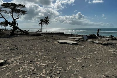 Tongans continue cleanup after massive eruption