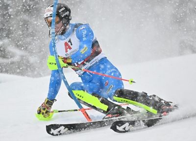Italy's Vinatzer in pole for Kitzbuehel slalom