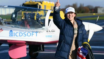 High flying teen pilot Zara Rutherford beats solo round-the-world record