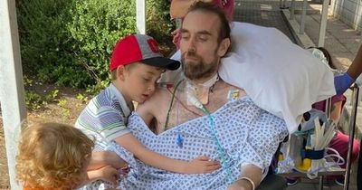 Dad-of-two has to learn to walk and talk again a year on from Covid hospital admission