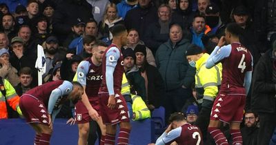 Lucas Digne struck by bottle during Aston Villa celebrations upon return to Everton