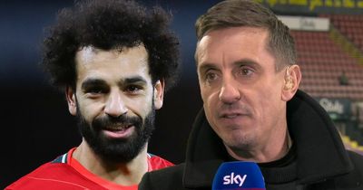 Gary Neville highlights Mohamed Salah "disrespect" after Liverpool star ignored