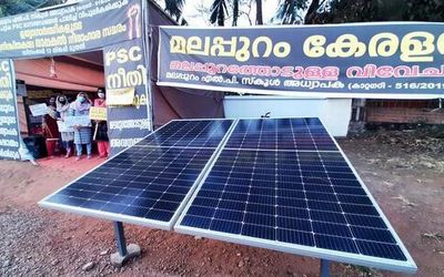 Solar power propels a protest in Malappuram