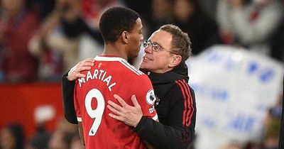 Manchester United manager Ralf Rangnick explains what he told Anthony Martial before comeback