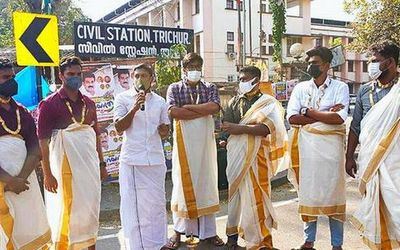 A ‘Thiruvathirakali’ staged in protest